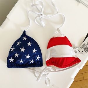 Ralph Lauren American Flag swim top